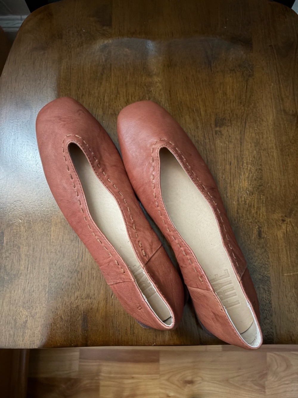 Frye Women's Slip-On Ballet Flats in Rust